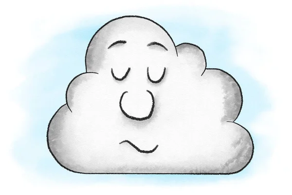 Ilustración Sueño Nube Dibujos Animados — Foto de Stock