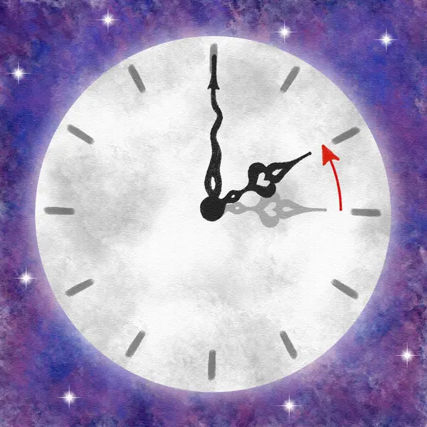 illustration of a clock return to standard tim