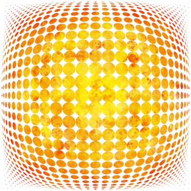 Beyaz üzerine gradyan ve suluboya lekeleri olan noktalı bir yarım ton arkaplan çizimi