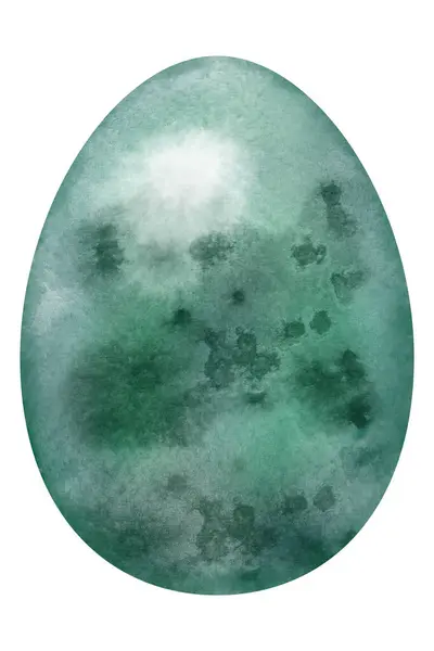 Χειροποίητα Πολύχρωμα Πασχαλινό Αυγό Ακουαρέλα Λευκό Στολίδι Λευκό Φόντο Royalty Free Εικόνες Αρχείου