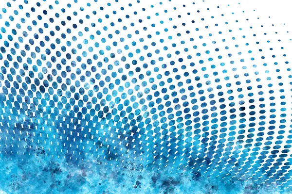 Beyaz üzerine gradyan ve suluboya lekeleri olan noktalı bir yarım ton arkaplan çizimi