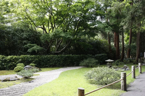 Beautiful Green Japanese Garden Park San Francisco California — Stock Photo, Image