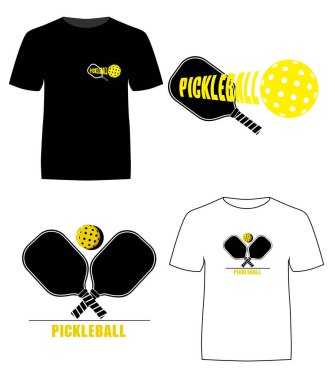 Tişörtlerde iki turşu topu logosu tasarımı ve uygulaması