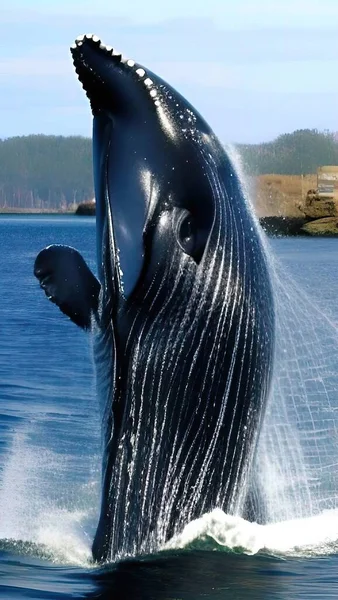 a large whale in the sea