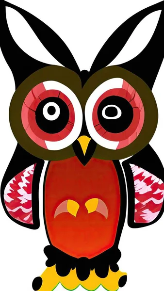 vector illustration of a cute owl
