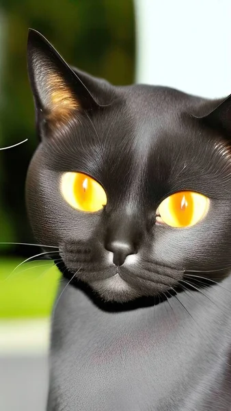 black cat with eyes closed