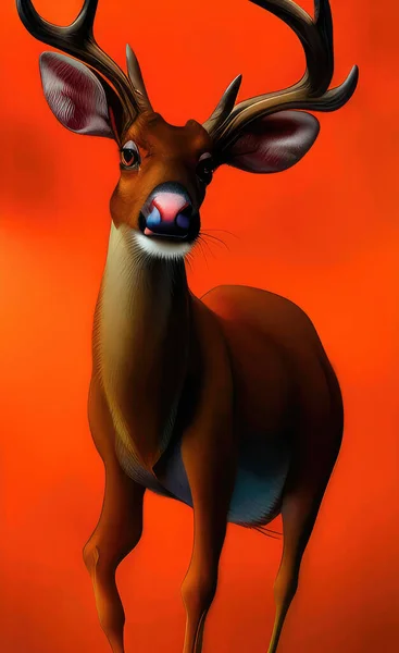 a closeup shot of a cute deer