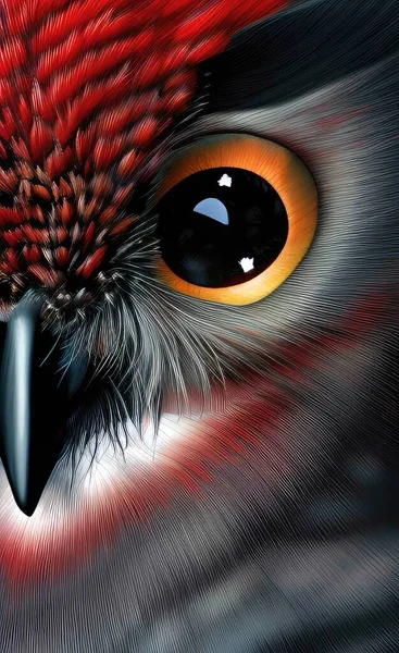 close-up of a bird\'s eye