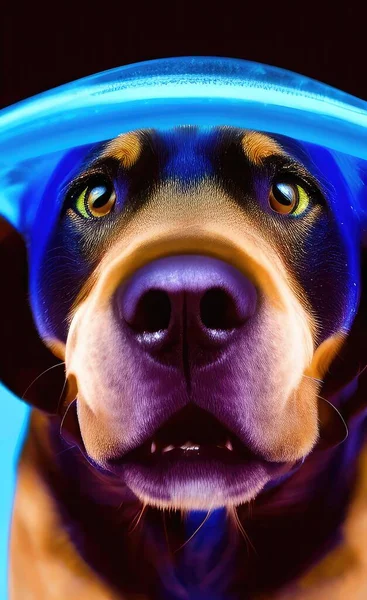 dog face portrait. animal muzzle.