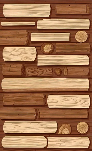 wood background with wooden planks. vector illustration