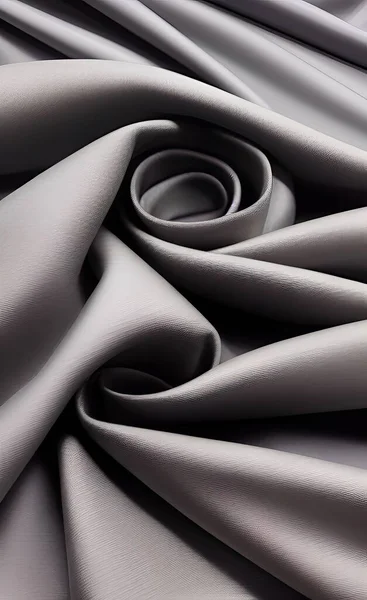 close up of a stack of fabric with a rolled paper