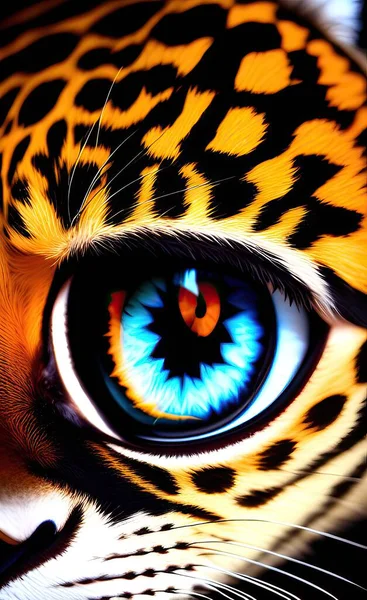 close up of a tiger eye