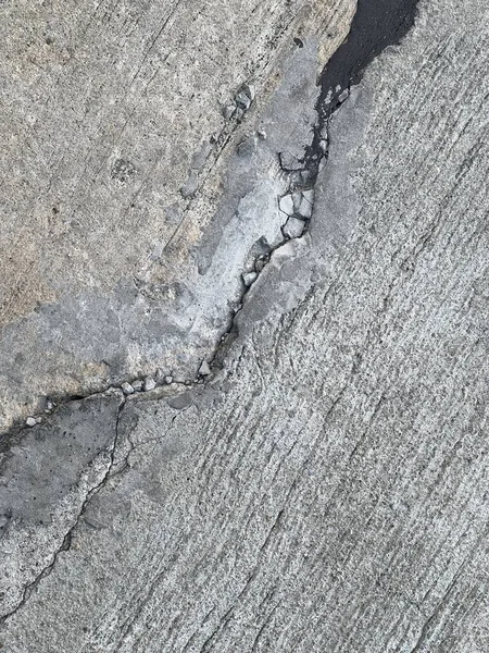 Photography Crack Concrete Small Hole Arafed Concrete Surface Cracks Cracks — Stock Photo, Image