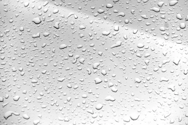 Фотография Крупным Планом Окна Покрытого Дождём Крупным Планом Окна Капельками — стоковое фото