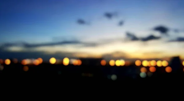 Photography Blurry Picture City Night Blurred Image City Night Sky — Stock Photo, Image