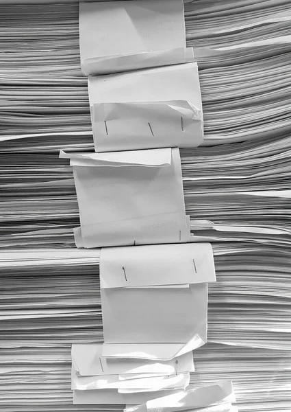 Photography Stack Papers Black White Photo Close Stack Papers Black — Stock Photo, Image