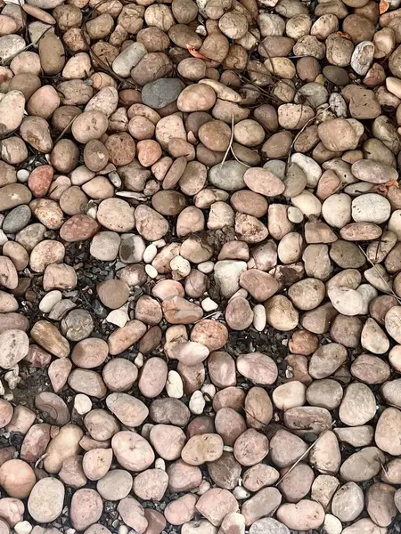 Eine Fotografie Eines Stein Und Kieshaufens Auf Einem Boden Einer — Stockfoto