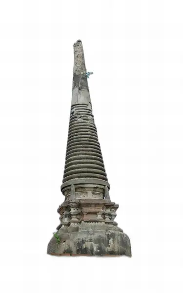 Una Fotografia Una Torre Alta Con Una Croce Cima Stupa — Foto Stock
