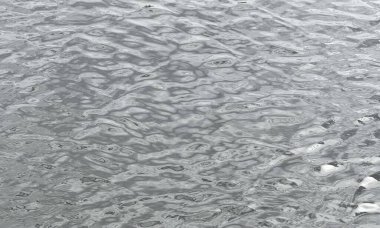 Su nehirde dalgalanır.