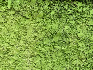 Yeşil boyalı yeşil bir duvarın fotoğrafı..