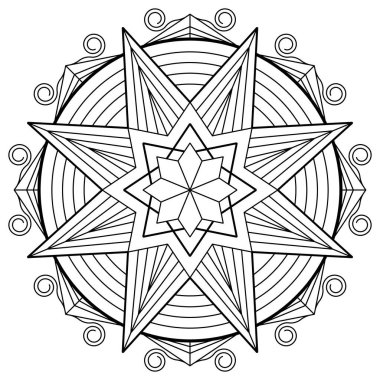 Luxury pattern mandala. Mandala coloring page. Adult Coloring Page.Mandalas art therapy and healing coloring page. Mandala  on white background. Madala art is an intricate and beautiful artform used to create stunning cards, tattoos and other designs