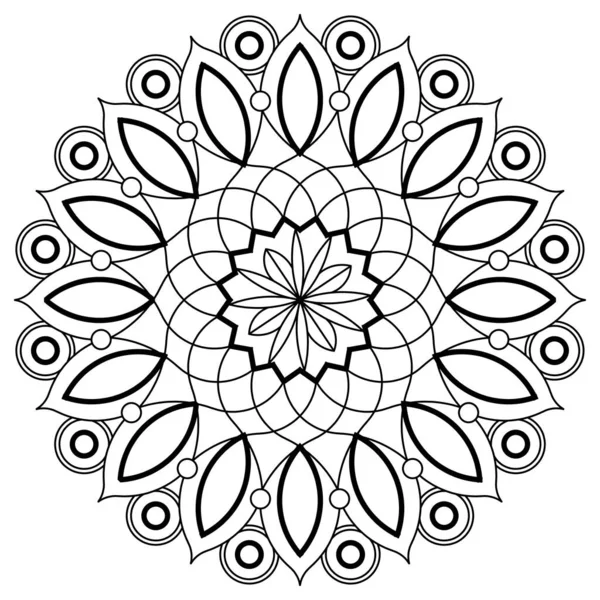 Luxury Pattern Mandala Mandala Coloring Page Adult Coloring Page Mandalas Vetor De Stock