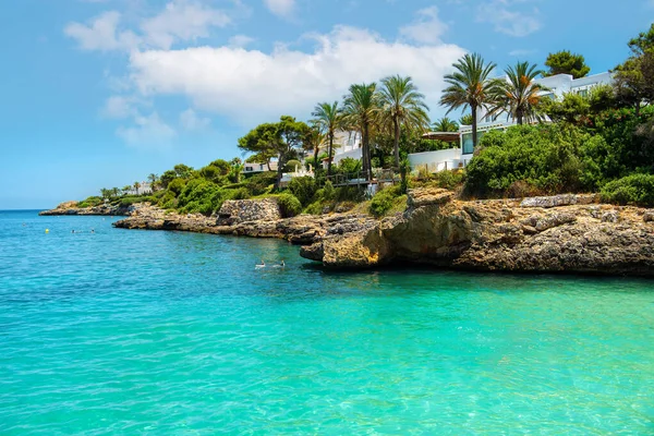 Sommarsemester Mallorca Stranden Byn Cala — Stockfoto