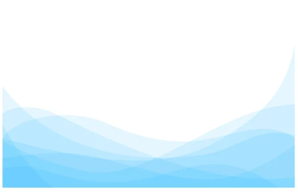 Blauwe Doorschijnende Golf Behang Abstract Vector Template Achtergrond Voor Web — Stockvector