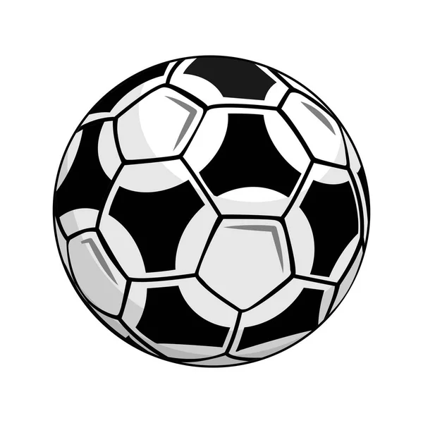 Cartoon Football Ball Soccer Vector Template Transparent Background — Stock Vector