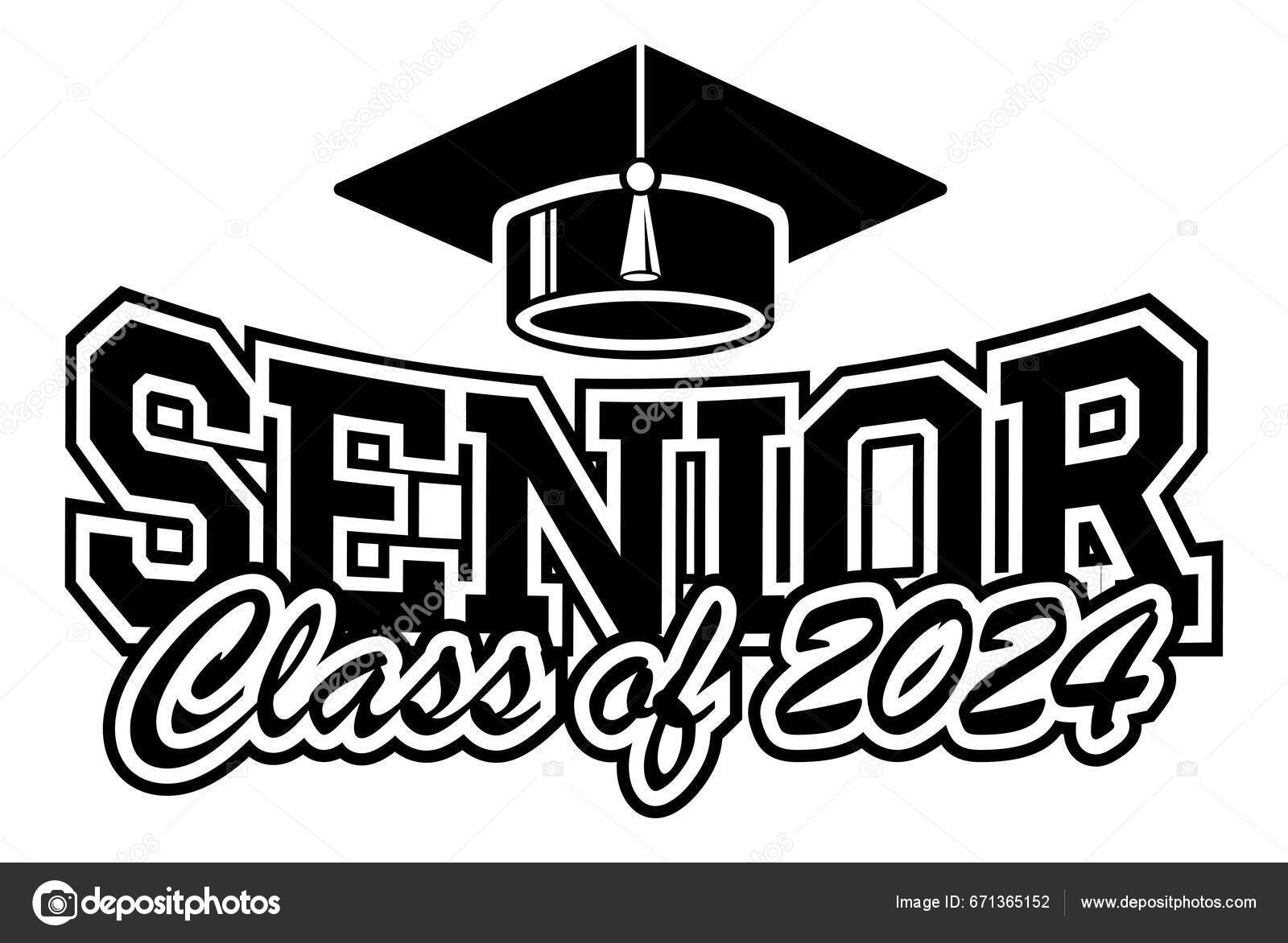 2024 Class Graduate Concept Decorate Congratulation School Graduates