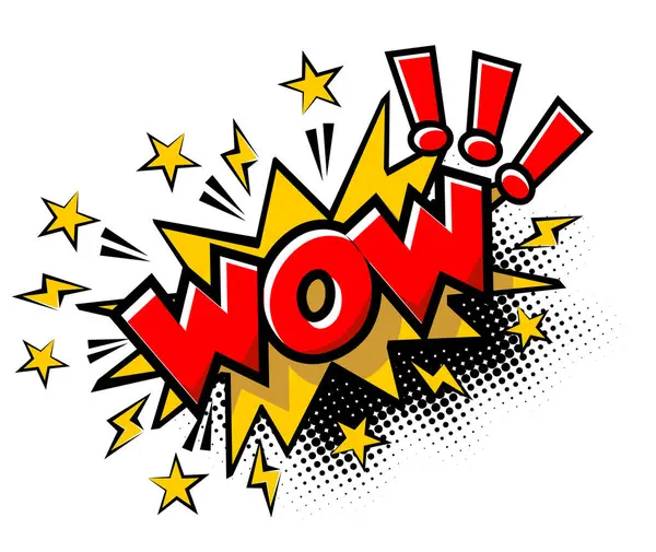 Vay canına! Çizgi roman tarzında eğlenceli bir grafik simgesi. Şeffaf arkaplanda vektör