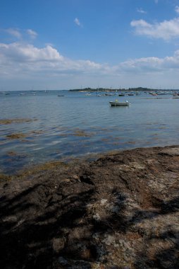 Arz isle beach, Morbihan golf course, Brittany, France