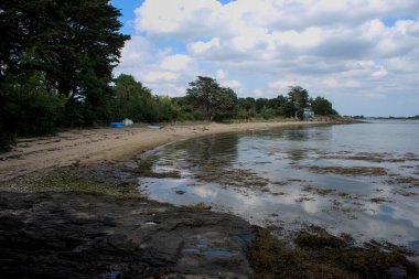 Arz isle beach, Morbihan golf course, Brittany, France