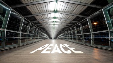 Sokak İmza barış için yön yolu