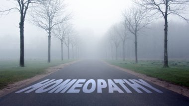 Street Sign the Direction Way to Homeopathy clipart