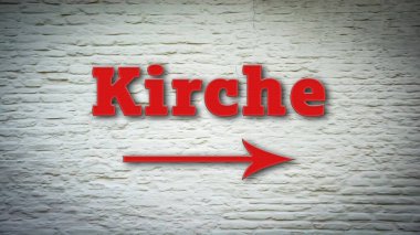 Kiliseye doğrudan giden işaretler.