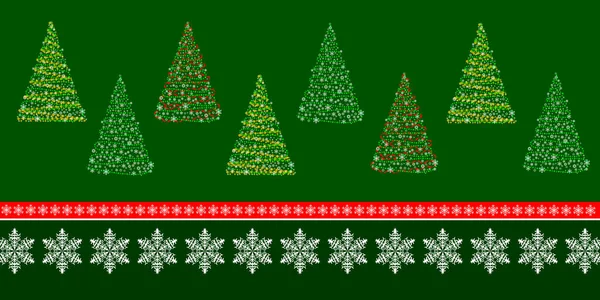 Set of cartoon christmas trees, for greeting card, invitation, banner, fabrics, wrapping paper, web. New Year and Christmas traditional symbol trees. Winter holidays.