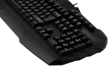 Beyaz arkaplanda klavye