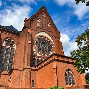 Frankfurt (Oder), Almanya - 2 Eylül 2003: Kutsal Haç Kilisesi...