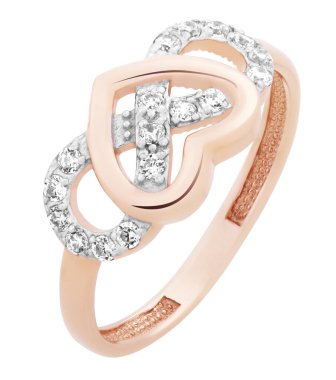 beyaz zemin üzerine altın yüzük