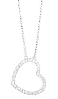 Gümüş zincirli mavi taşlı kolye