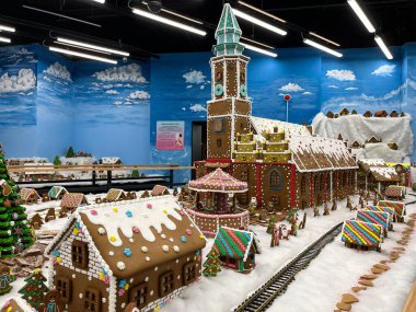 Wroclaw, Polonya - 19 Şubat 2024: Kış tatili, sergi 