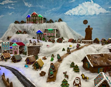 Wroclaw, Polonya - 19 Şubat 2024: Kış tatili, sergi 