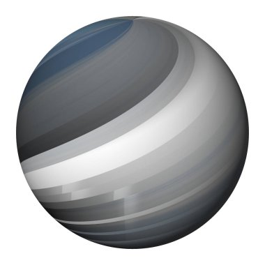 Renkli top. Taşaklı fanteziler. 3 Boyutlu.