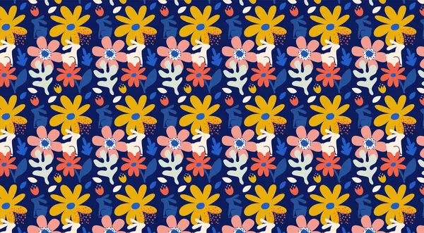 행복한 부활절 스타일 바구니와 다채로운 미니멀리즘 디자인 로열티 프리 스톡 벡터
