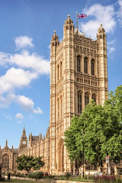 Victoria Tower Pałacu Westminster Londynie — Zdjęcie stockowe