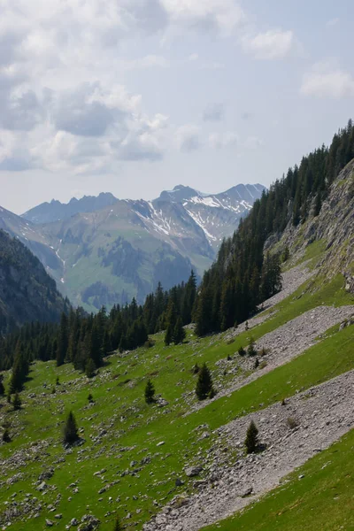 Stockhorn Alpenlandschap Zwitserland Genomen Bij Thun Interlaken — Stockfoto