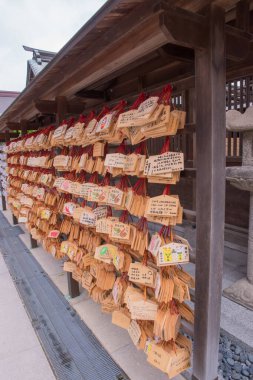 Fukuoka 'da yer alan Kushida-jinja Tapınağı, tarihi festivalleri ve yerel kültürdeki önemi ile ünlüdür. Japonya 'da çekildi, Fukuoka, 09.04.2024