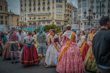 Valencia, İspanya 'da Fallas festivali