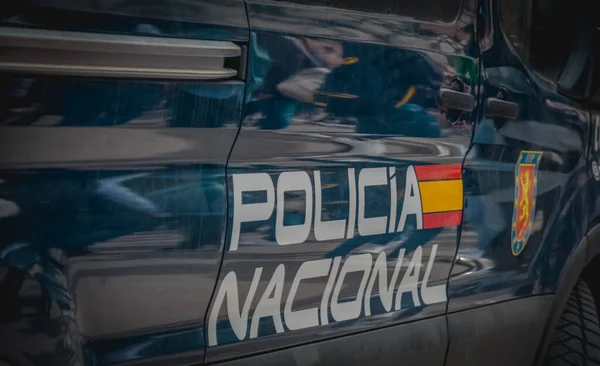 Poliisi Valenciassa Espanjassa — kuvapankkivalokuva